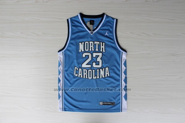 Maglia NCAA North Carolina Tar Heels Michael Jordan #23 Blu